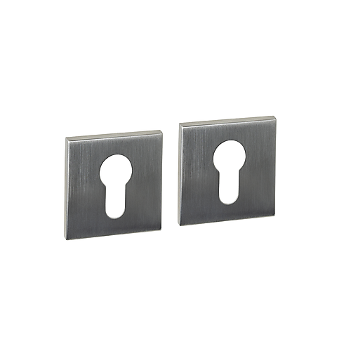 Intersteel Q-collection Cilinderrozetten verdekt 53x53x6mm rvs