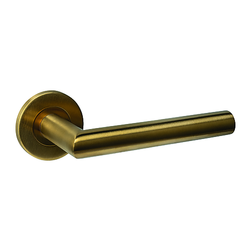 Intersteel Q-collection Deurkruk Q 01 op rozet verdekt ø52x6mm PVD messing mat