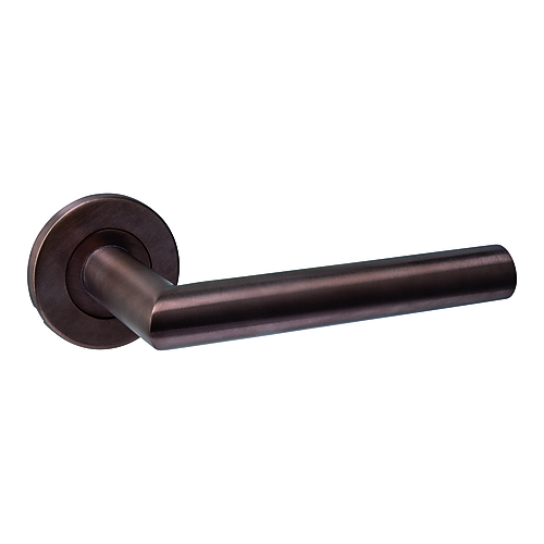 Intersteel Q-collection Deurkruk Q 01 op rozet verdekt ø52x6mm PVD brons