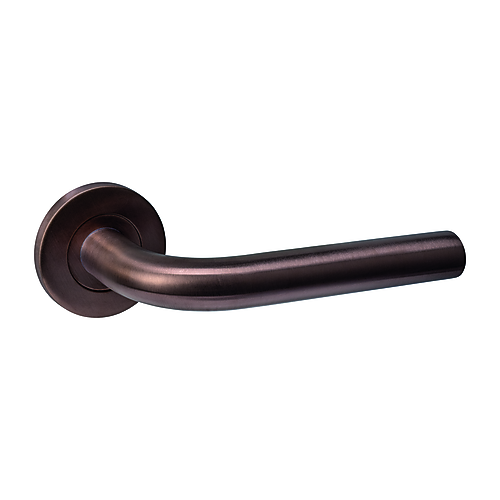 Intersteel Q-collection Deurkruk Q 02 op rozet verdekt ø52x6mm PVD brons