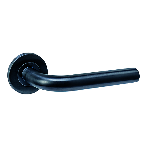 Intersteel Q-collection Deurkruk Q 02 op rozet verdekt ø52x6mm PVD zwart