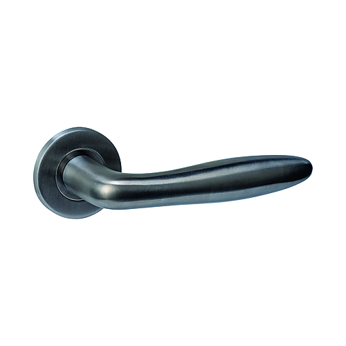 Intersteel Q-collection Deurkruk Q 03 op rozet verdekt ø52x6mm PVD antraciet