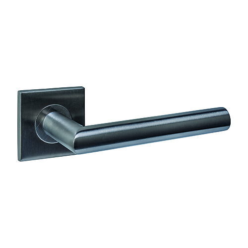 Intersteel Q-collection Deurkruk Q 04 op rozet verdekt 53x53x6mm PVD antraciet