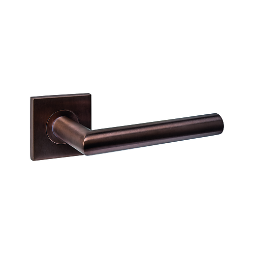 Intersteel Q-collection Deurkruk Q 04 op rozet verdekt 53x53x6mm PVD brons