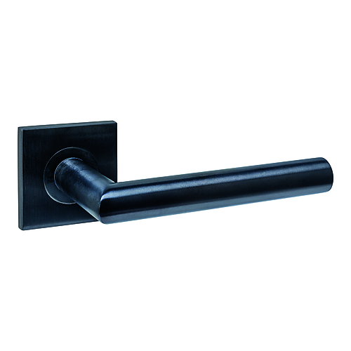 Intersteel Q-collection Deurkruk Q 04 op rozet verdekt 53x53x6mm PVD zwart