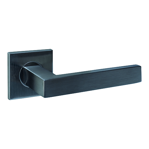 Intersteel Q-collection Deurkruk Q 05 op rozet verdekt 53x53x6mm PVD antraciet