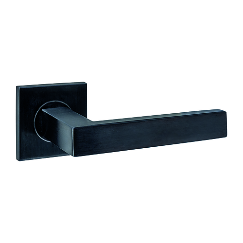 Intersteel Q-collection Deurkruk Q 05 op rozet verdekt 53x53x6mm PVD zwart