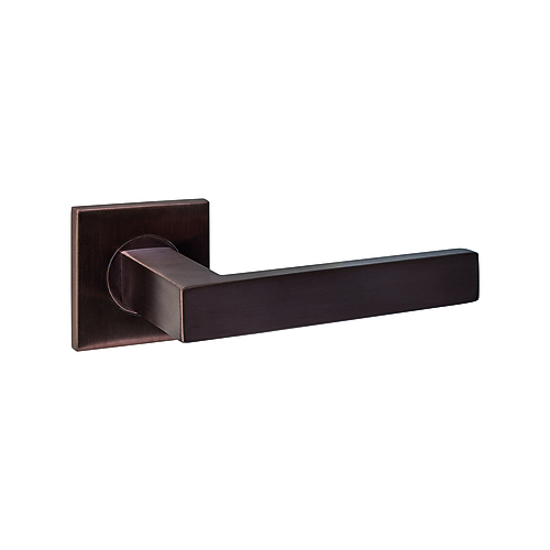 Intersteel Q-collection Deurkruk Q 05 op rozet verdekt 53x53x6mm PVD brons