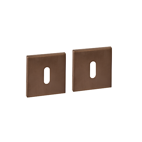 Intersteel Q-collection Sleutelrozetten verdekt 53x53x6mm PVD brons
