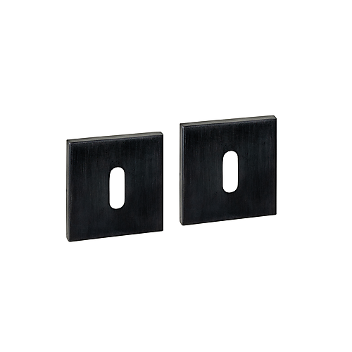 Intersteel Q-collection Sleutelrozetten verdekt 53x53x6mm PVD zwart