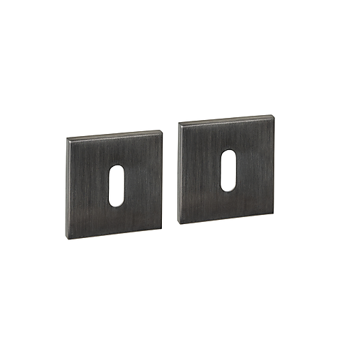 Intersteel Q-collection Sleutelrozetten verdekt 53x53x6mm PVD antraciet