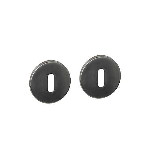 Intersteel Q-collection Sleutelrozetten verdekt ø52x6mm PVD antraciet