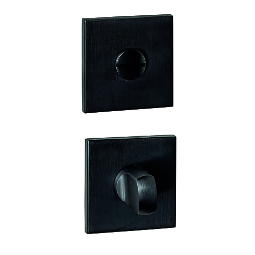 Intersteel Q-collection WC-sluiting verdekt 53x53x6mm met stift 6-8mm PVD zwart