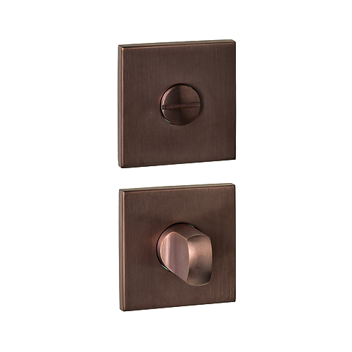 Intersteel Q-collection WC-sluiting verdekt 53x53x6mm met stift 6-8mm PVD brons