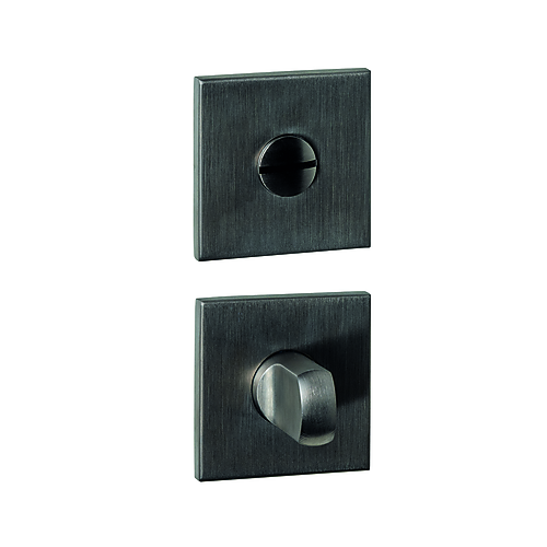 Intersteel Q-collection WC-sluiting verdekt 53x53x6mm met stift 6-8mm PVD antraciet