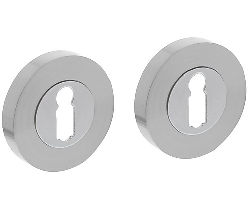 Intersteel Sleutelrozetten verdekt 53x10mm met nokken rvs rond