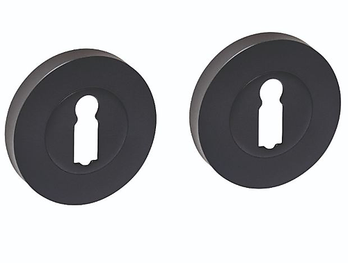 Intersteel sleutelrozetten verdekt ø53x10mm met nokken zwart
