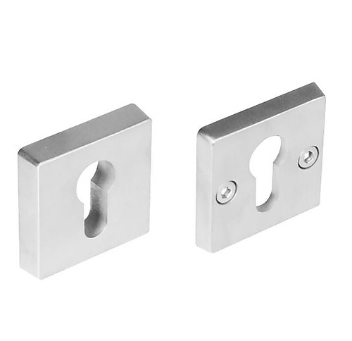 Intersteel Veiligheidsrozet SKG3 vierkant met cilindergat rvs geborsteld