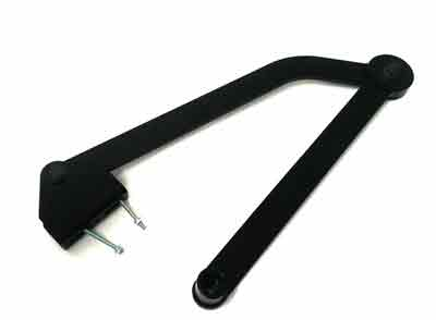 Knikarm lang zwart voor Optimus 250