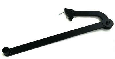 Knikarm zwart voor beperkte zijruimte Optimus 250