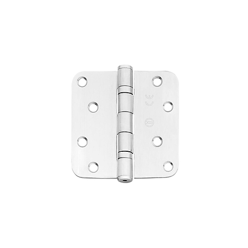 Kogellagerscharnier afgerond 89x89x2,5mm RVS