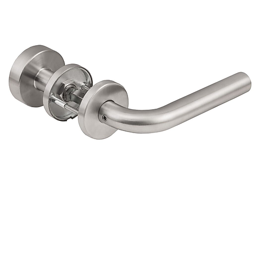 kruk-knop garnituur rvs L-kruk