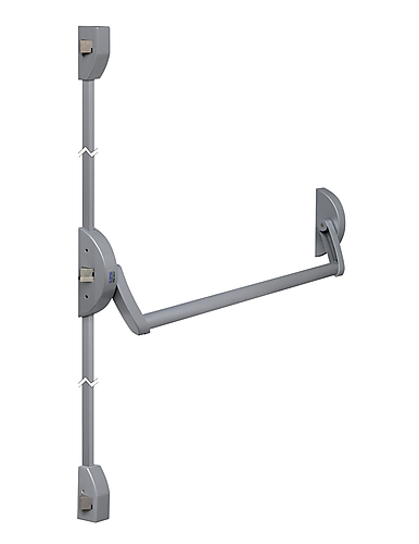 Lips FLAR101Z Opbouw paniekstang 2/3 sluitpunten zijwaarts centraal punt instelbaar model rond Freedom line