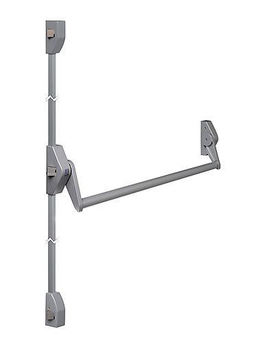 Lips FLAT101Z Opbouw paniekstang 2/3 sluitpunten zijwaarts centraal punt instelbaar model recht Freedom line