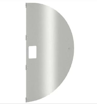 Locinox afschermplaat aluminium SHROUD, slotzijde