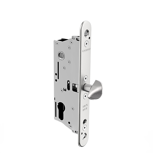 Locinox Sixtylock-S insteek schuifpoortslot doornmaat 40mm met kleine twistfinger