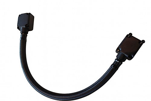 Locinox verstevigde roestvrijstalen gevlochten doorvoerkabel DVK-HD Zwart