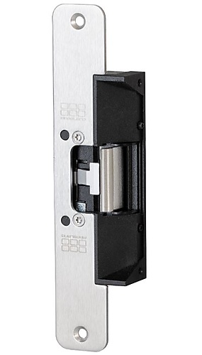 Maasland 420STU deuropener met verstelbare schootvanger voor centraalslot (Trimec), korte afgeronde sluitplaat