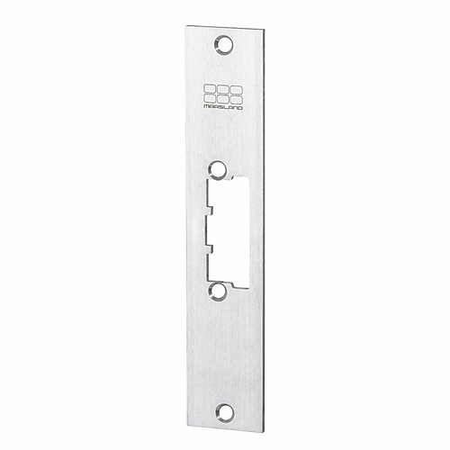 Maasland korte brede sluitplaat RVS voor schootgeleider