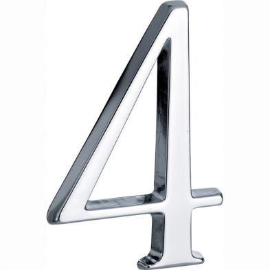 Mi Satori Huisnummer Roman 120mm-4 glans chroom
