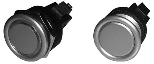 Momentcontact inbouw 19 mm met LED