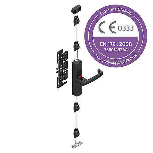 OMNiiA hendelbediende opbouwvergrendeling voor deuren en ramen