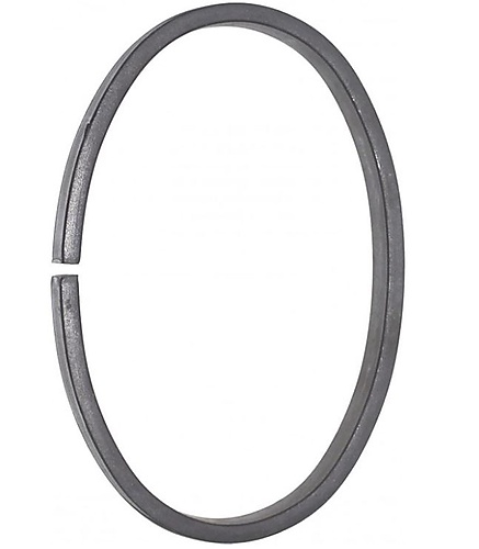 Ovale ringen gemaakt van strip materiaal