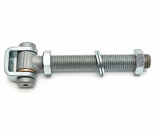 Poortscharnier lang met bevestigingsmoeren M20