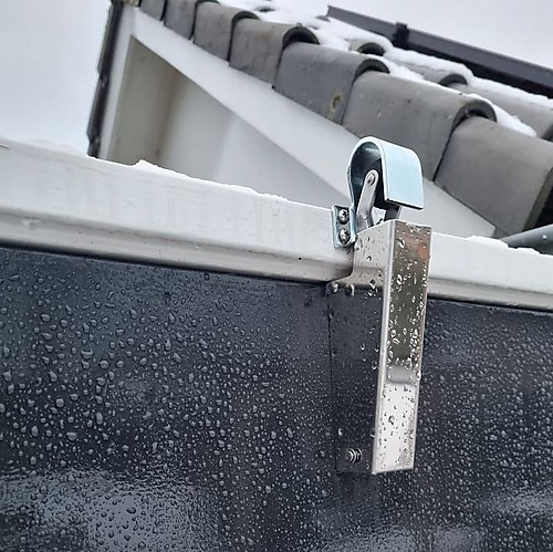 Poortvanger en poortsluiter in 1 met RVS behuizing