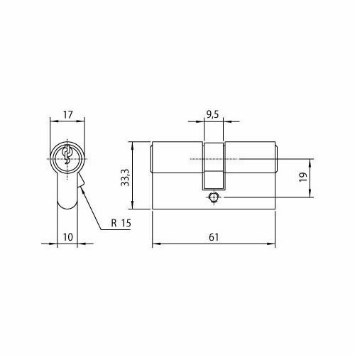 Profiel cilinder standaard 110