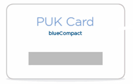 PUK-kaart blueCompact winkhaus