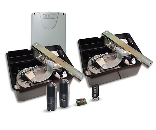 SEA KIT FIELD OIL 230V Swing 2 DG - RX-2 X TX-IR Ondergrondse poortaandrijving 3 meter