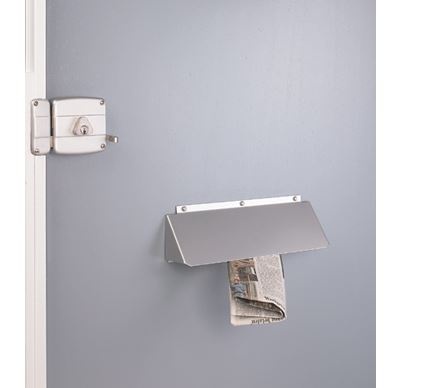 SecuMax Brievenbusbeveiliging zilvergrijs RAL9006