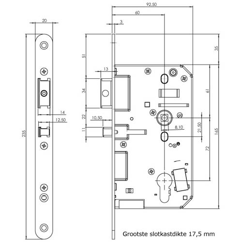 Solenoid slot elektro-mechanisch