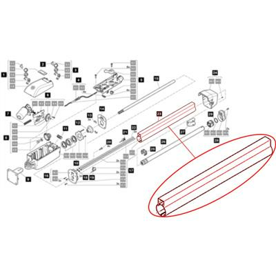 Sommer Aluminium behuizing Twist 350/XL lineaire poortmotor
