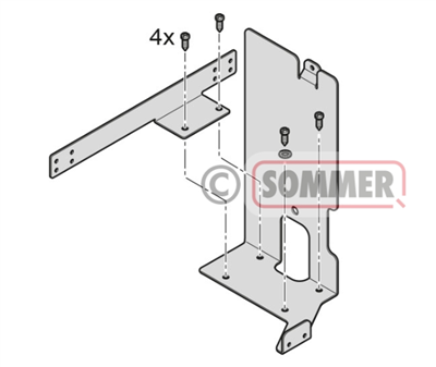 Sommer bevestigingsplaat voor besturing Runner/Runner+ schuifpoortmotor