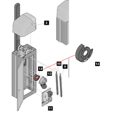 Sommer eindschakelaar slagboom ALU/ASB-6010A/6010/5014A