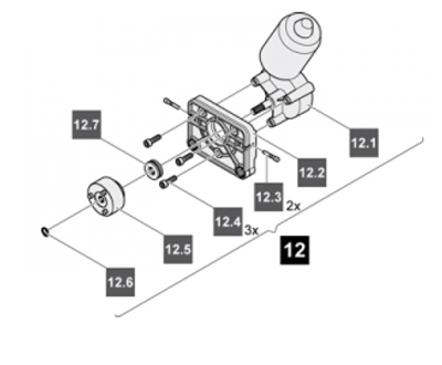 Sommer Motor 24V set Twist XL lineaire poortaandrijving