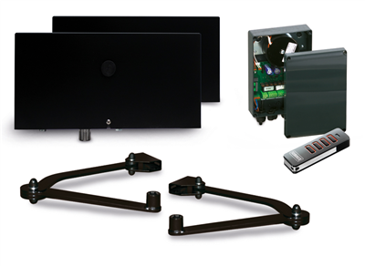 Sommer Optimus 250B AC / DC knikarmaandrijving kit voor brede paal 2 vleugels 2,5m