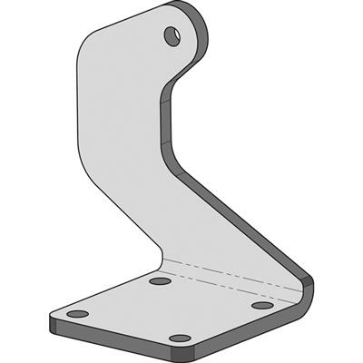 Sommer Paalbeslag gebogen 100/160 L voor Twist XL